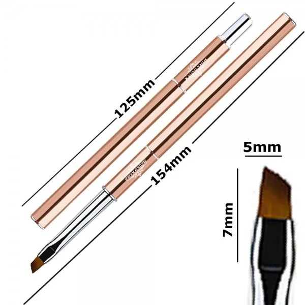 Designer Nail Art -One Stroke Pinsel schräg Nageldesign Nägel Nail